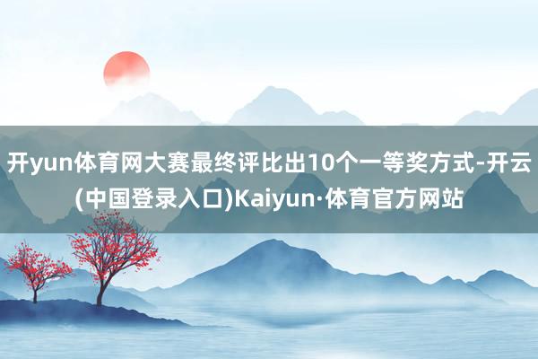 开yun体育网大赛最终评比出10个一等奖方式-开云(中国登录入口)Kaiyun·体育官方网站